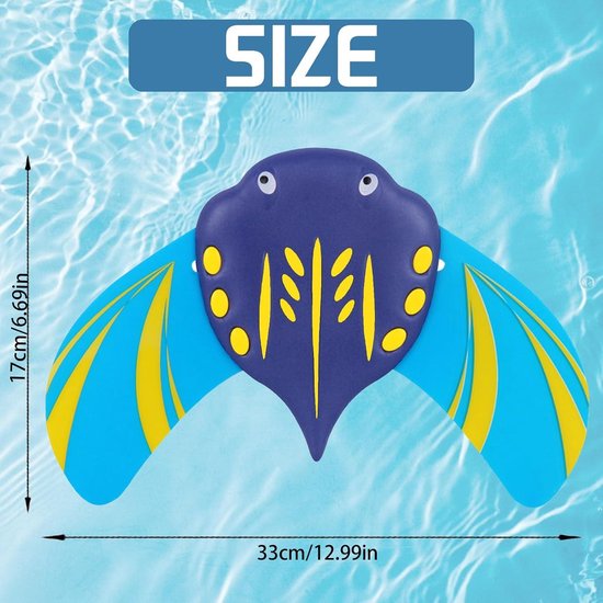 sizzlepop 2 stuks onderwaterglijders, zwembadspeelgoed, duikspeelgoed