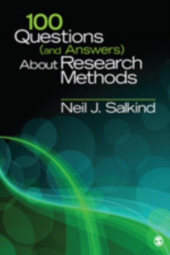 100 Questions (and Answers) About Research Methods - cover