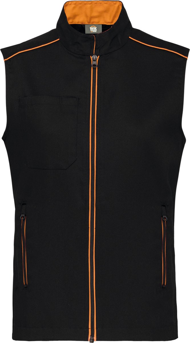 WK. Designed To Work Gilet Day To Day WK6148 - Black / Orange - 4XL