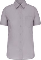 Blouse Femme L Kariban Manche courte Argent 65% Polyester, 35% Katoen