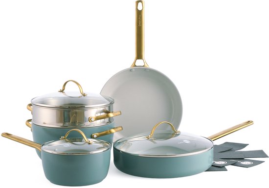 GreenPan Padova Skyblue Pannenset (10-delig)