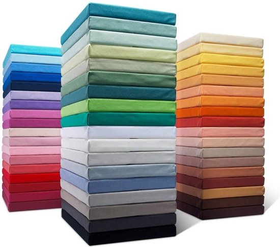 Hoeslaken Jersey Plus 50 cm hauteur d'angle-140 x 200 / 220-Sable