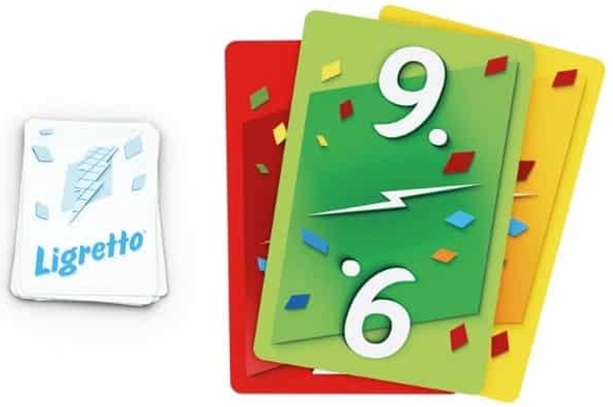 999 Games - Ligretto: Rood - Kaartspel - Iedereen speelt tegelijkertijd - Familiespel - Gezelschapsspel - Actiespel - Klein cadeautje — afbeelding 4