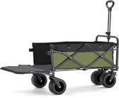 Bol.com Opvouwbare bolderkar met 230 liter capaciteit en 200 kg draagkracht - strandwagen met terreinwielen aanbieding