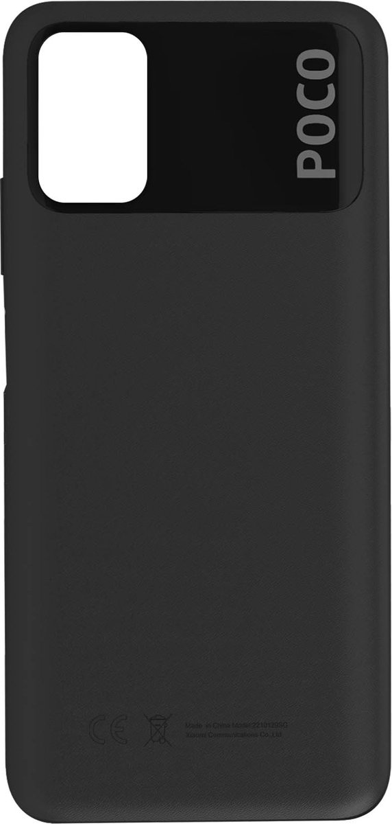 Xiaomi, Batterijdeksel Geschikt voor Xiaomi Poco M3 Intens, origineel Service Pack, Zwart
