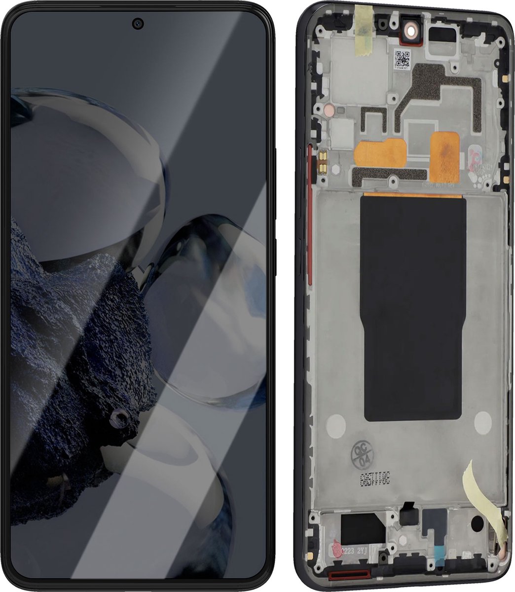 Xiaomi, Origineel Xiaomi 12T Pro Zwart scherm – Chassis (Servicepack), Zwart