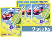 Glorix Power Clean WC blokjes - Citroen - 9 Stuks - Voordeelverpakking