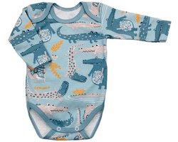 Lafel - babyrompertje met krokodillenmotief - 100% katoen 62