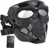 Airsoft Masker Volledig Gezicht Tactisch Paintball Schedel Masker voor Oogbescherming en Halloween Jacht CS Wargame Airsoft Masker
