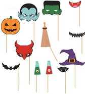 FIESTAS GUIRCA, S.L. - Halloween 12 delige photobooth set - Decoratie > Feest spelletjes