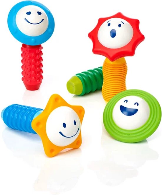 SmartMax My First Sounds & Senses - Magnetisch Sensorisch Speelgoed - 8-Delige Bouwset met Geluid en Structuur - Educatief Speelgoed voor Peuters - Vanaf 1 Jaar