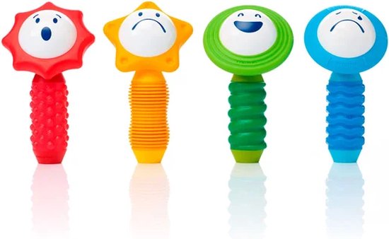 SmartMax My First Sounds & Senses - Magnetisch Sensorisch Speelgoed - 8-Delige Bouwset met Geluid en Structuur - Educatief Speelgoed voor Peuters - Vanaf 1 Jaar