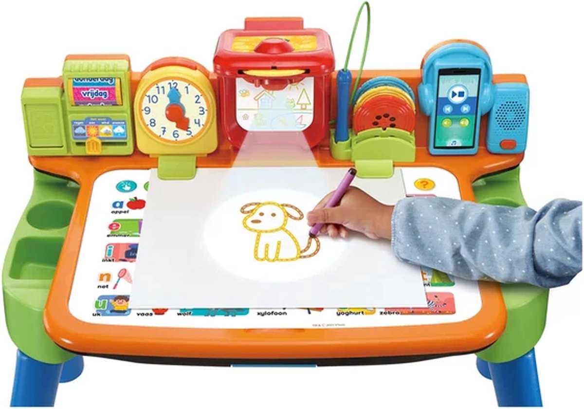 VTech Mijn Magisch Bureau 5 in 1 - Interactief Speelgoed - Kinder Bureau - Peuter Tafel - Voor Jongens & Meisjes — afbeelding 3