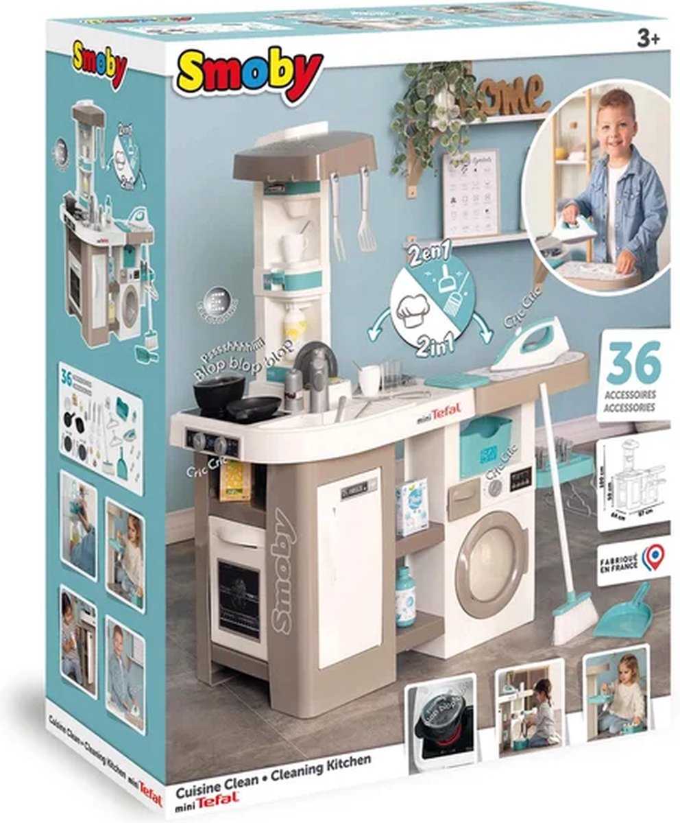 Smoby Tefal 2-in-1 Clean Keuken - speelkeuken — afbeelding 9