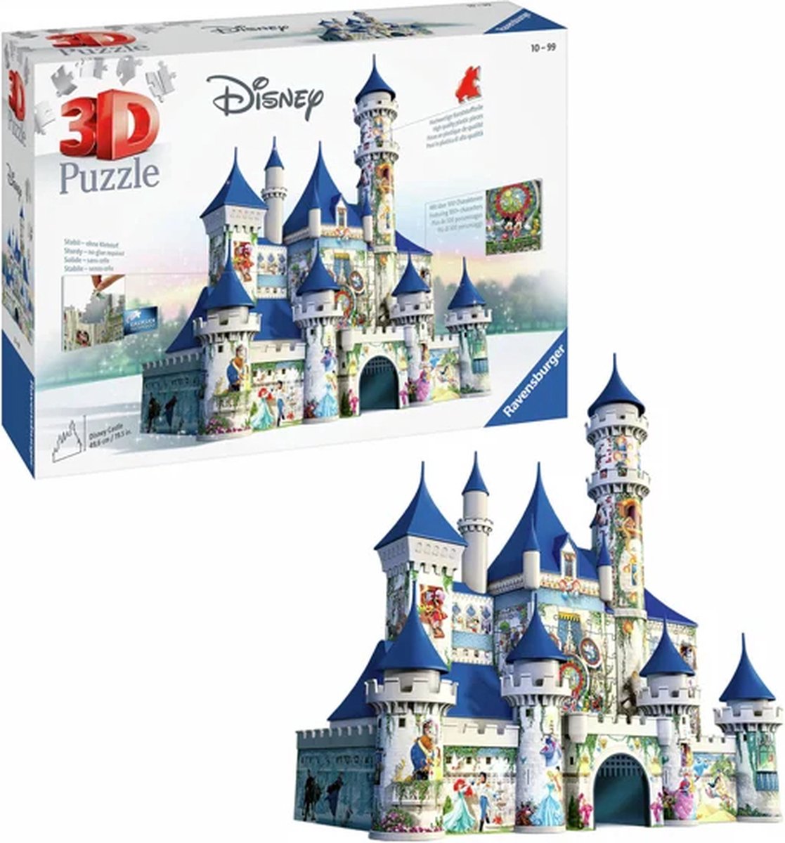 Ravensburger Disney Castle- 3D puzzel gebouw - 216 stukjes — afbeelding 10