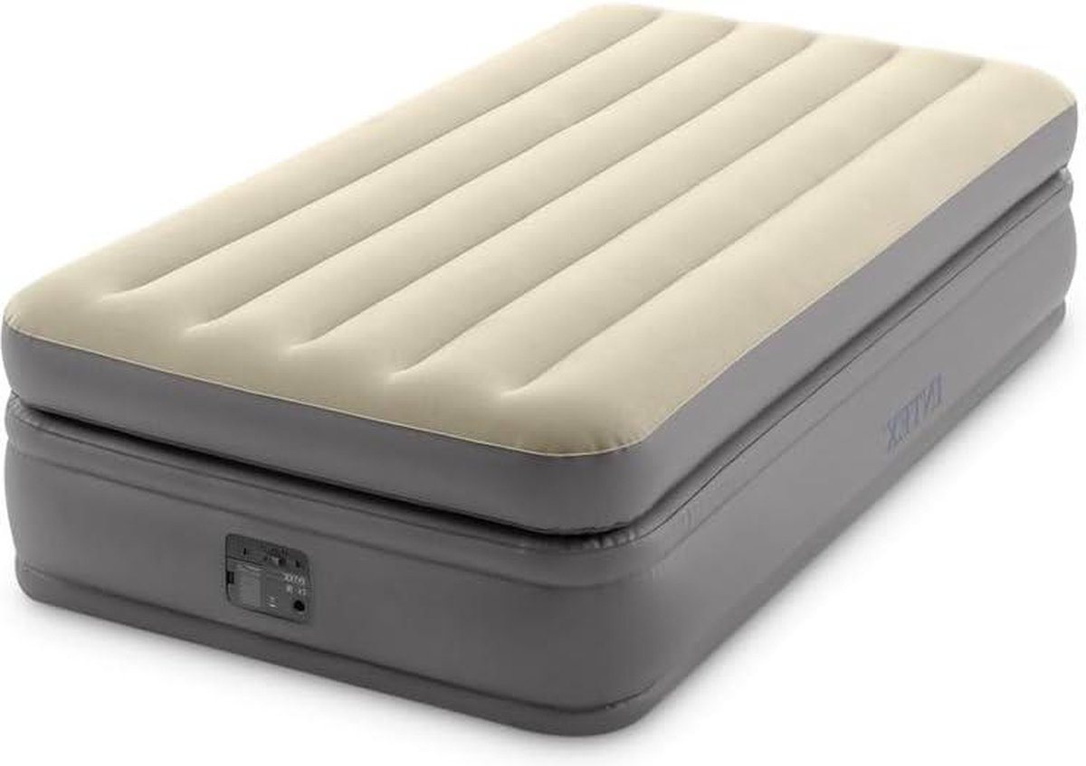 Comfort Elevated Luchtbed Ingebouwde Pomp - 1-Persoons - Hoogte 51cm - 99cm x 191cm