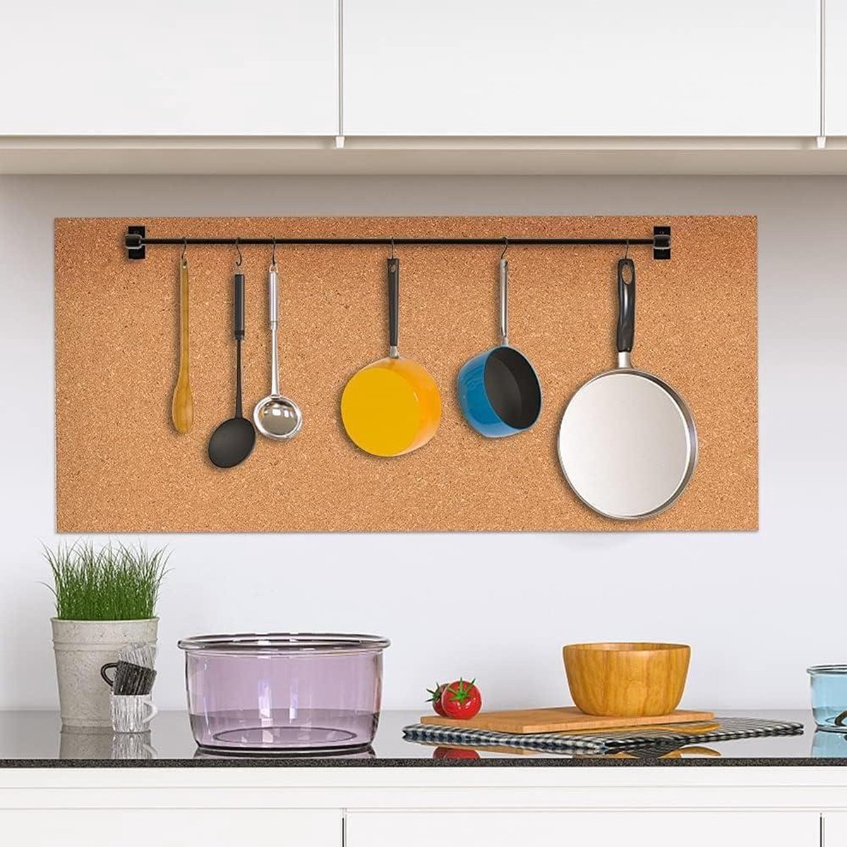 Grand Tableau D'affichage En Feutre 60 X 40 Cm - Autocollant