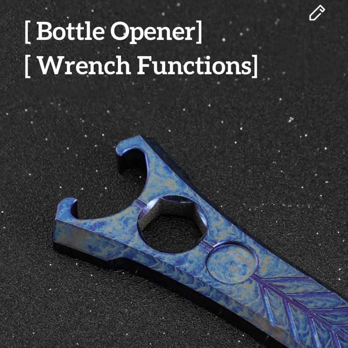 Titaner Titanium Multi-Tool Pry Bar with Fidget Slider monitoimityökalu