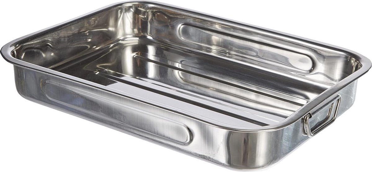 Braadpan met inklapbare handgrepen - roestvrij staal - 40 cm