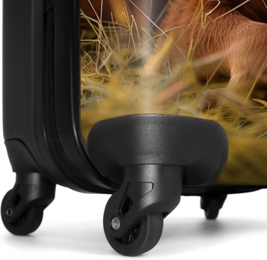 NoBoringSuitcases.com® - Grande valise Vache dans un pré - Bagage - Valise de voyage - Valise chariot - Valises 67cm