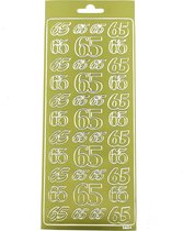 Feuille d'autocollants dorés 3654 65