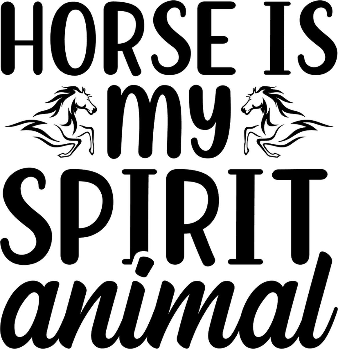 Paarden sticker – Horse is my