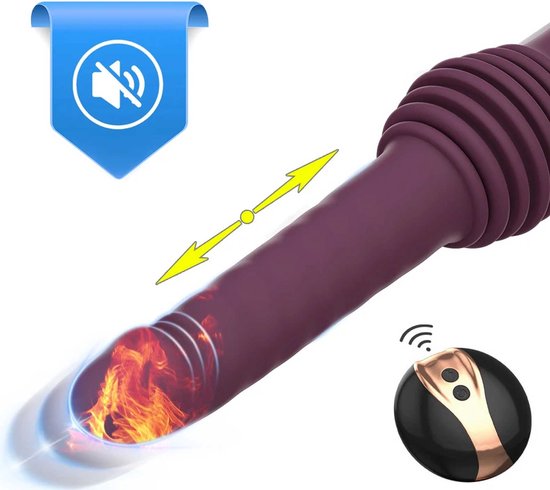 Vibromasseur Lapin Télescopique - Stimulation Point G Et Prostate, Rose, Silicone, USB