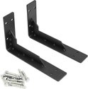 QWORK® Set van 4 metalen plankbeugels 15x25cm, 90 graden plankbeugel voor wandmontageplank