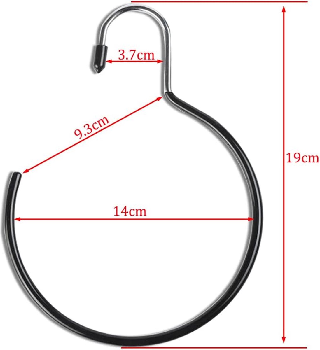 2 stuks huishoudelijke riem opbergrek sjaal zijden sjaal stropdas hanger multifunctionele haak (zwart) - online kopen? | Korting tot 74