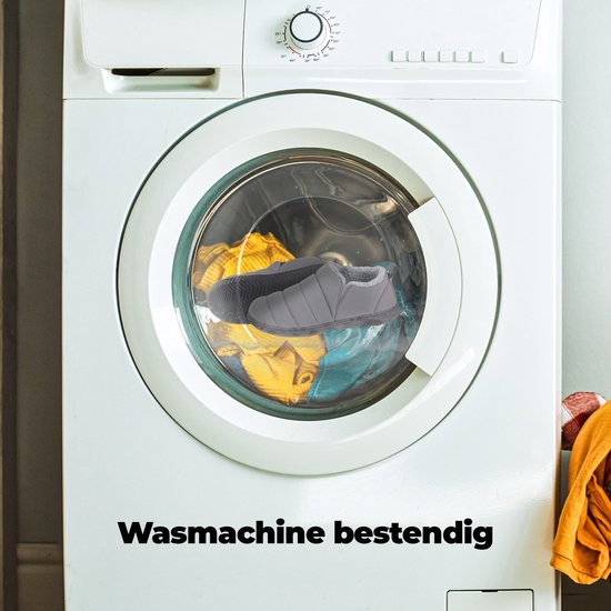 Pantoffels Heren - Sloffen - Grijs - Anti-slip - Maat 46/47 - Comfeet