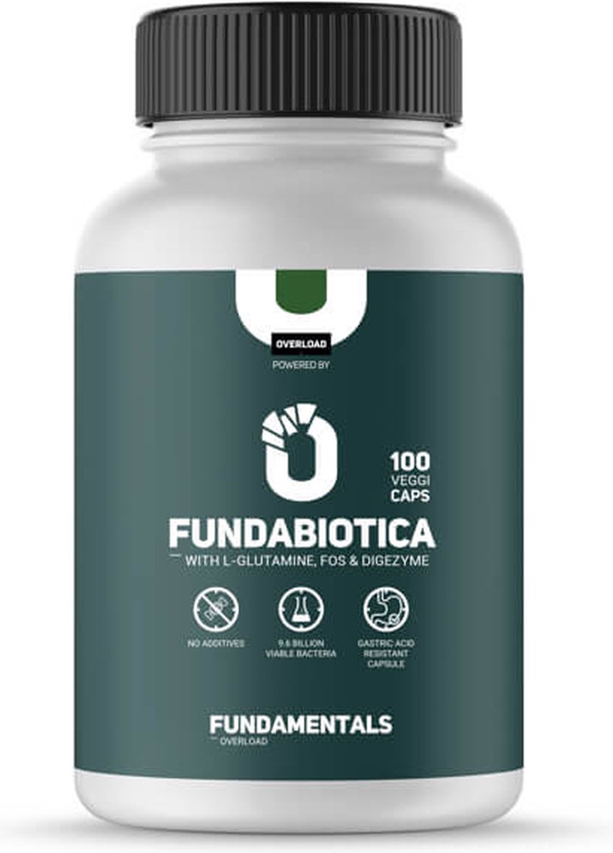 Goedkoopste Fundamentals Probiotica - Met L-Glutamine, FOS & Digezyme - 100 Veggi Caps