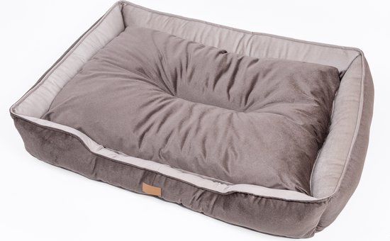 Primeplus Hondenmand - XXL - Bruin - Hondenkussen 100 CM - Orthopedische Hondenmanden Groot - Hondenkussens 100x80x20 CM