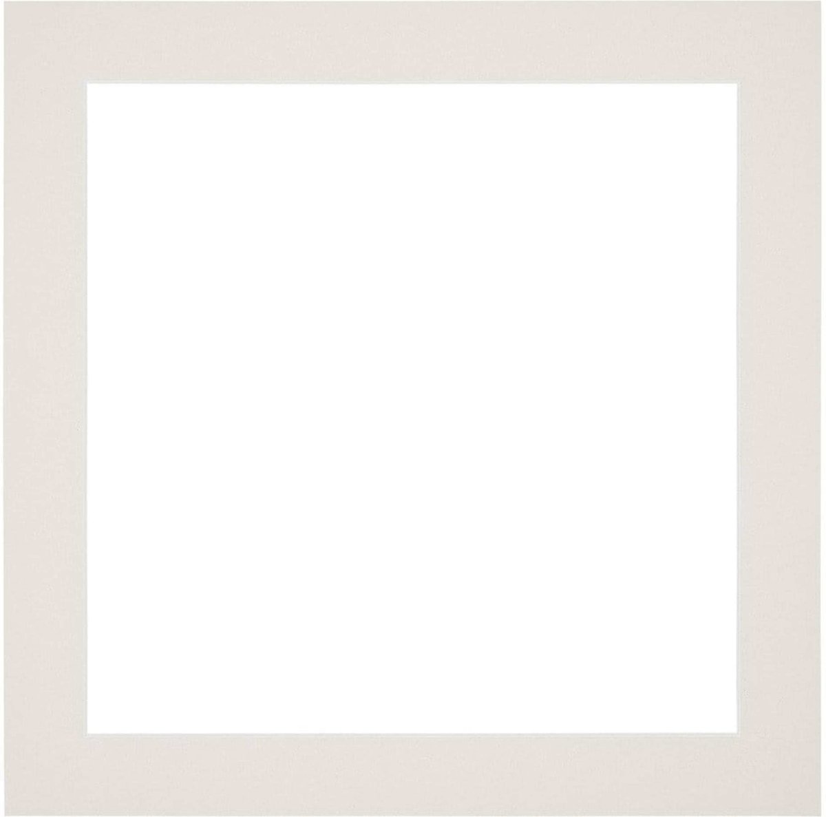 Passe-Partout Fotomaat 13x13 cm - Lijstmaat 20x20 cm - Lichtgrijs - Museumkarton - Fotolijst niet inbegrepen