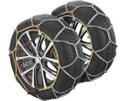 ProPlus Sneeuwkettingen - KNR255 - 16 mm stalen schakels - Önorm Keurmerk - Veiligheid - Banden - Snelle en Eenvoudige Installatie - Voor verschillende bandenmaten - Inclusief reparatieschakels en koffer - Set van 2 - 4x4 voertuig - Minivan SUV/MPV