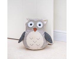 Leuke deurstopper, decoratieve deurstopper voor huis en kantoor, uil, verzwaard, interieur, deurstopper, stof, gevulde dierendeurstopper, vloer, decoratief