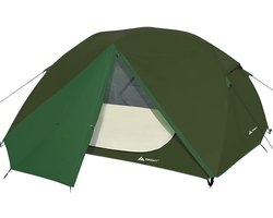 Tent voor 2 en 3 personen in 4 seizoenen, ultralicht voor kamperen, backpacken, wandelen en andere buitenactiviteiten, dubbele deuren, waterdicht, eenvoudig op te zetten en mee te nemen