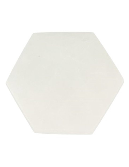 Pierre de chargement en sélénite hexagone 6 cm