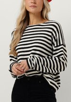 Catwalk Junkie Kn Soft Stripe Truien & vesten Dames - Sweater - Hoodie - Vest- Zwart - Maat 42