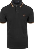 Fred Perry - Polo M3600 Zwart U97 - Slim-fit - Heren Poloshirt Maat S