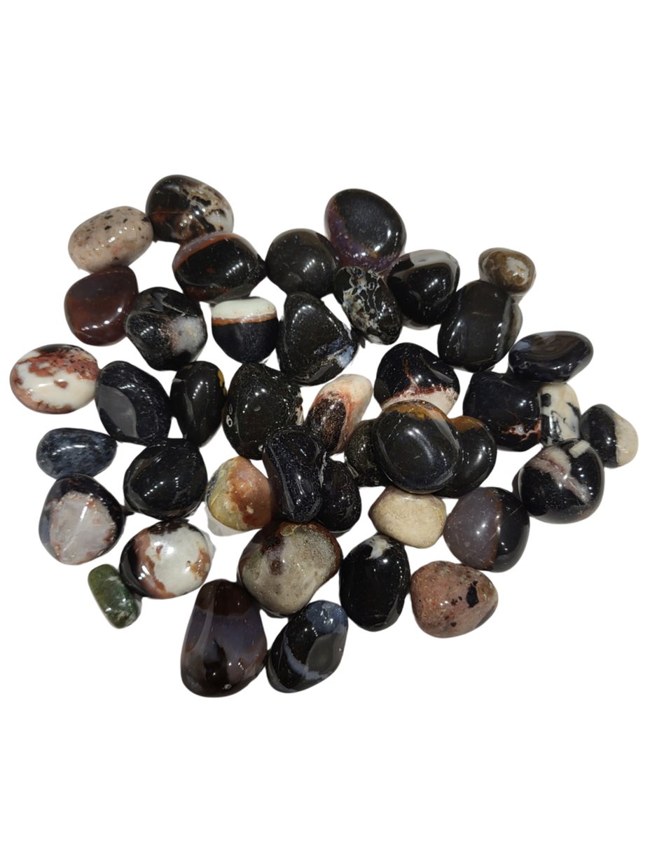 Ruben Robijn Sardonyx 500 gr. trommelstenen (mt3)