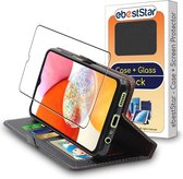 ebestStar - Hoes voor Samsung Galaxy A14, A14 5G, Wallet Etui, Book case hoesje, Zwart + Gehard Glas