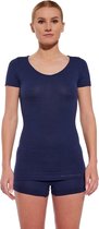 Brubeck Comfort Merino T-Shirt - Naadloos - Merino Wol Blend Ondershirt - Marineblauw M