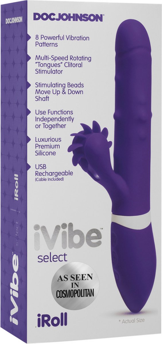 Goedkoopste Doc Johnson - iRoll - Rabbit Vibrator