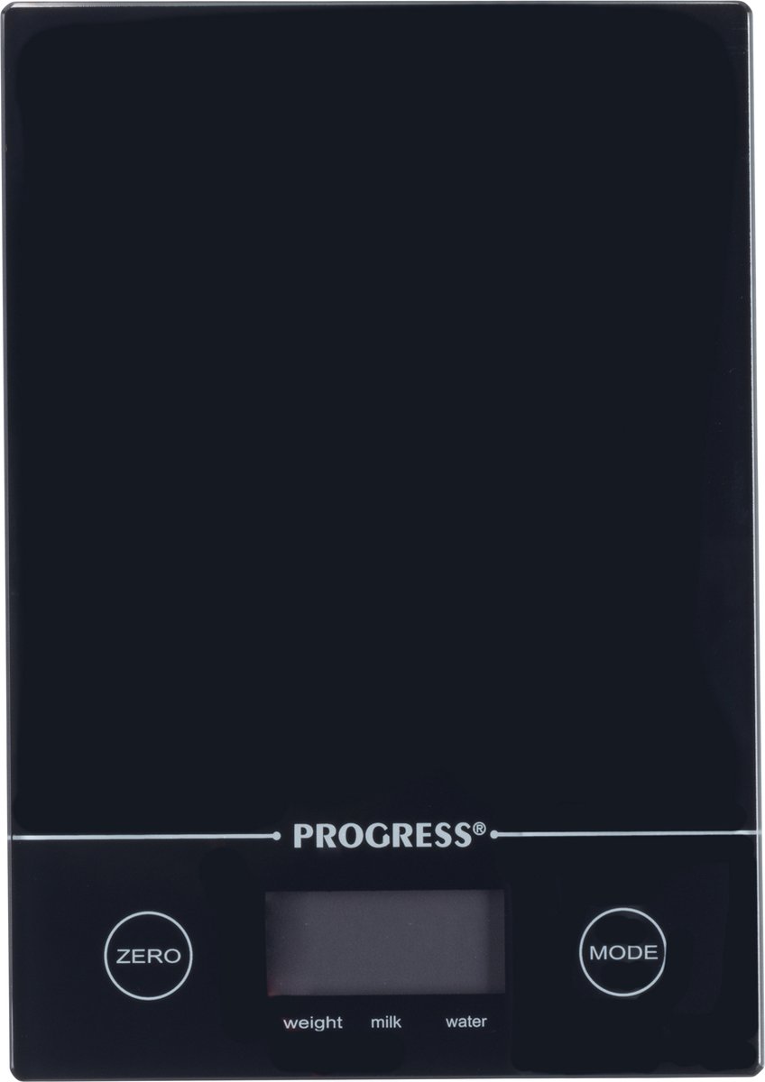 Progress Go Healthy digitale keukenweegschaal – 5 kg capaciteit – tarrafunctie – compact – platform van gehard glas