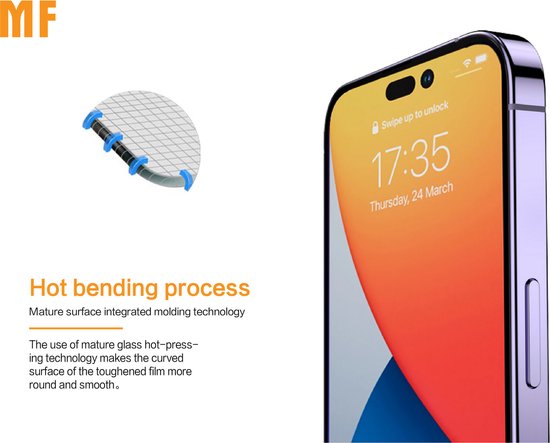 Protecteur d'écran - Verre de protection - Tempered Glass complet - Convient pour Samsung Galaxy A55