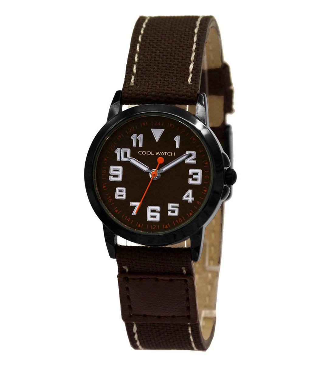 Prisma Horloge CW.247 Jongens Jort Canvas Bruin