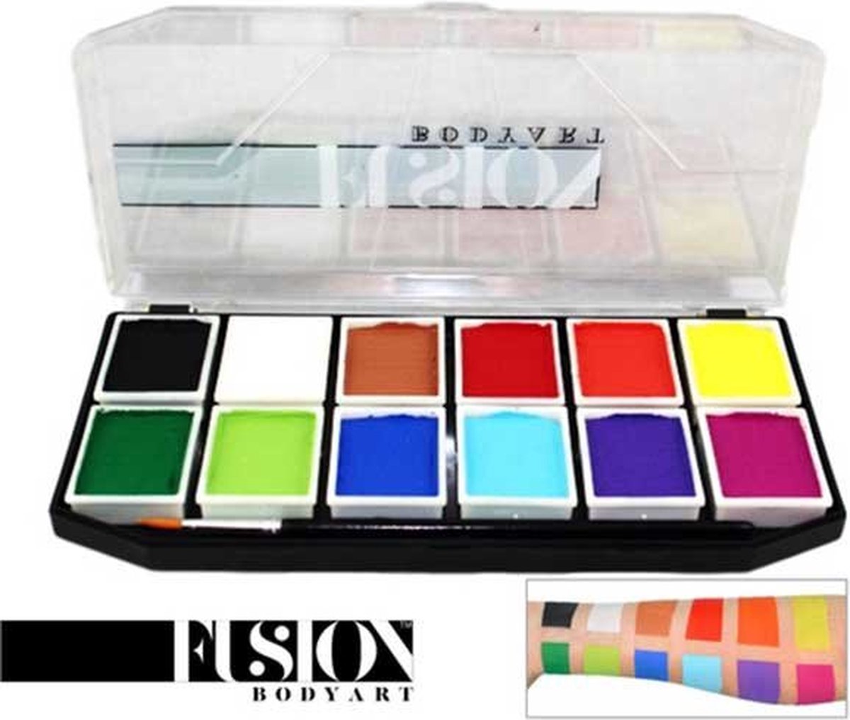 Fusion Body Art Facepainting Sampler Palette