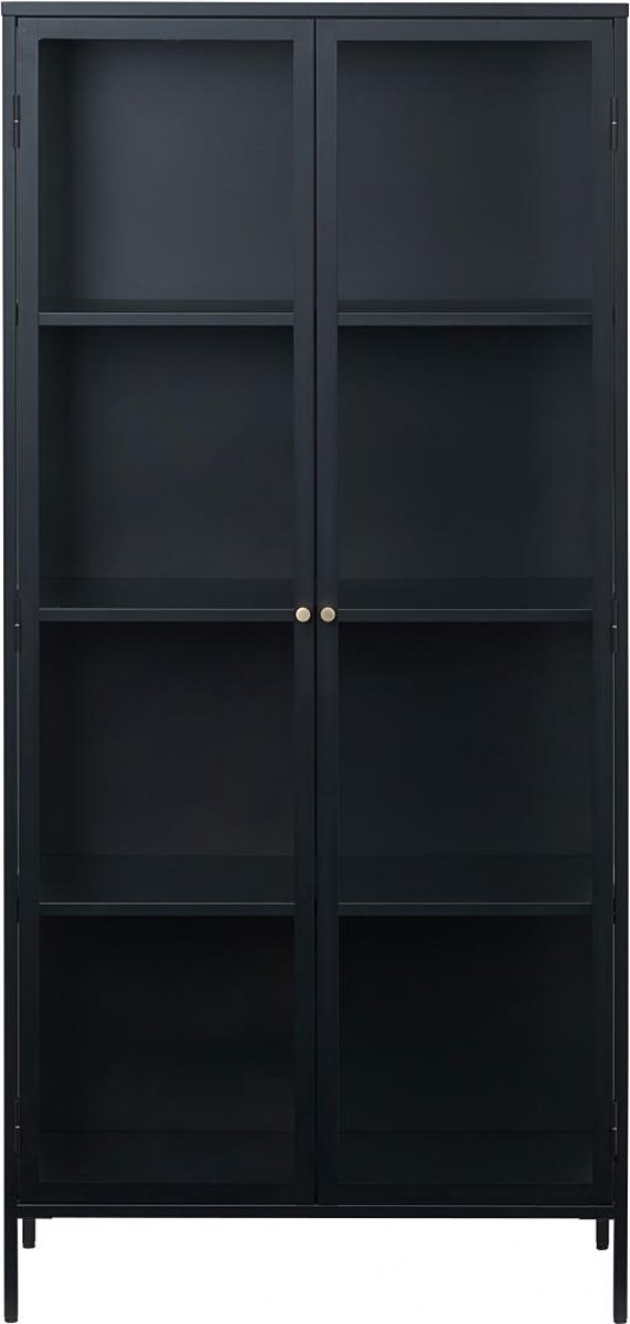 Nordic Home - Ragnar vitrinekast - 190 cm - zwart