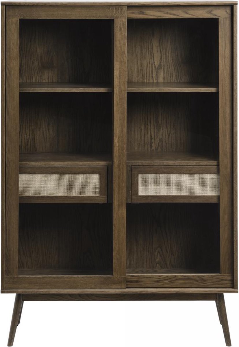 Nordic Home - Ivar vitrinekast - 160 cm - bruin