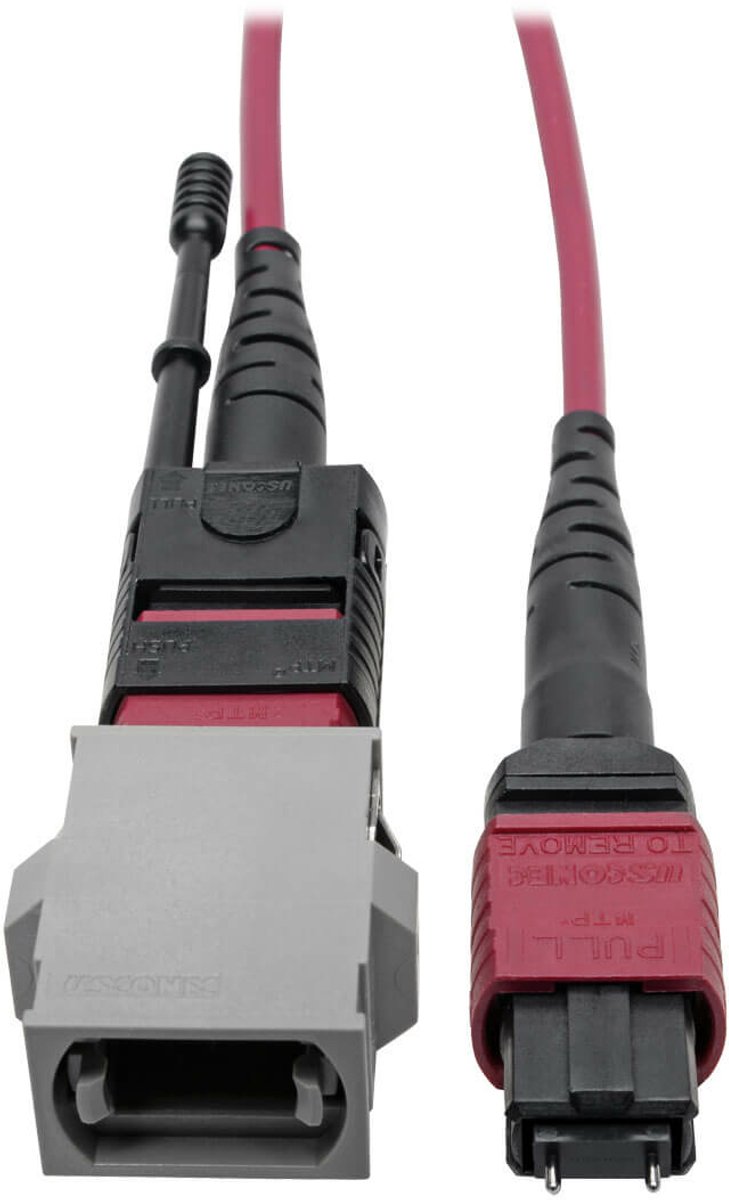 Tripp Lite N846-08N-C2B Glasvezel kabel 0,2 m OM4 MTP Magenta